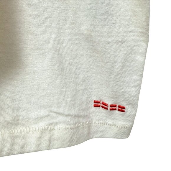 Peace Love World Tee Plus Size 1X Cream Cotton Short Sleeve Cotton T-shirt NWOT - Picture 5 of 7